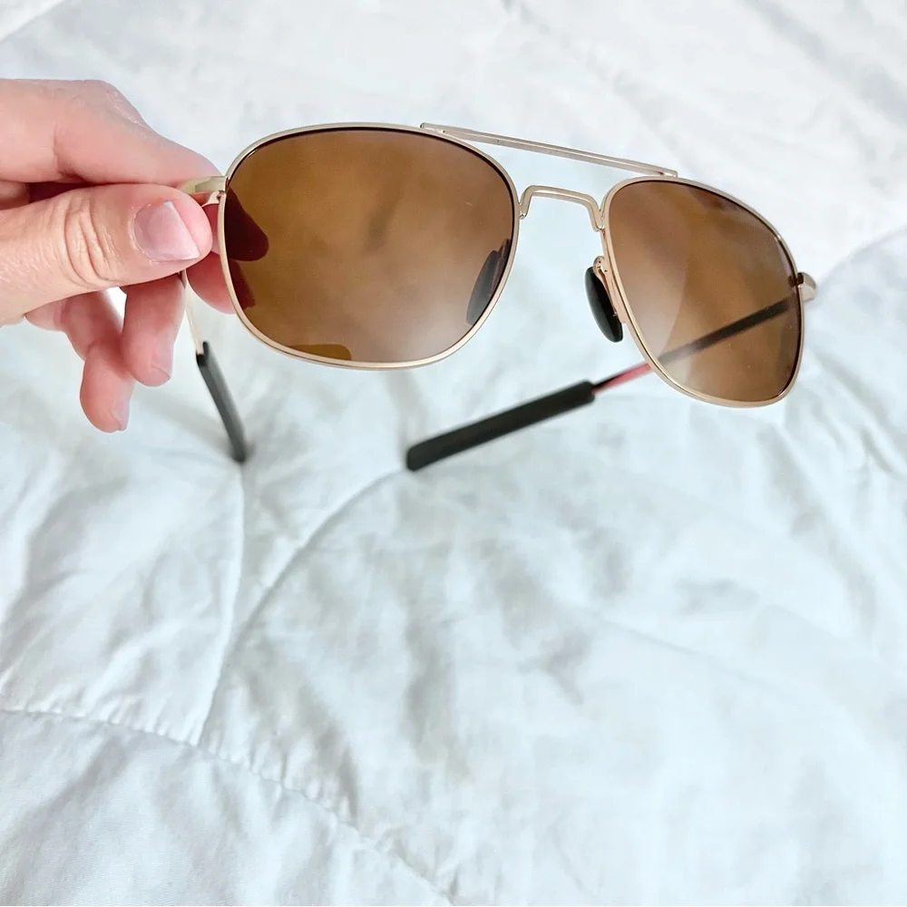 Rectangle Aviator frame sunglasses